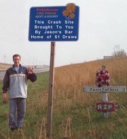 Make Your Own Roadside Memorial, Just Add Water And Trash